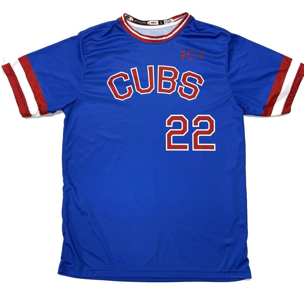 Champro Chicago‎ Cubs Jersey Mens Large #22 Green Pullover Baseball MLB Shirt